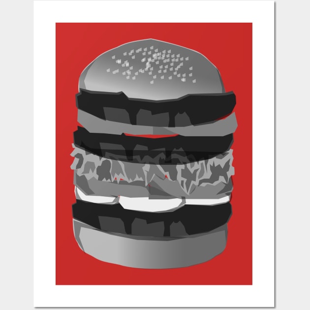 Burger Wall Art by Shreedigital 